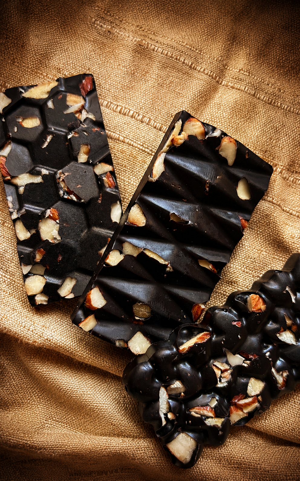 Dark Chocolate Almond Bars, second angle
